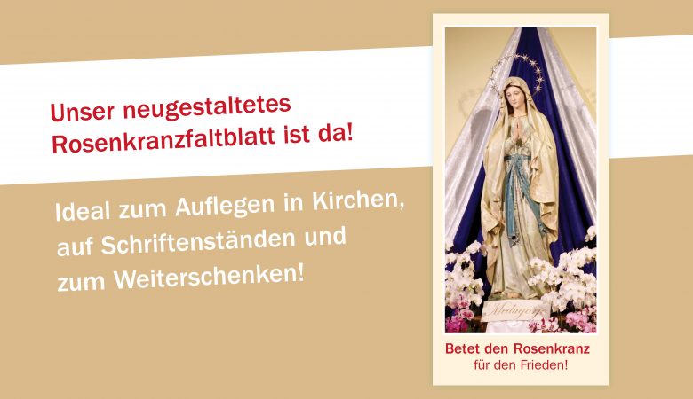 Neugestaltetes Rosenkranzfaltblatt!