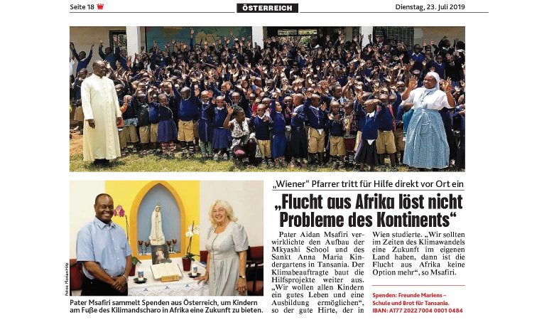 Brot und Schule für Tansania