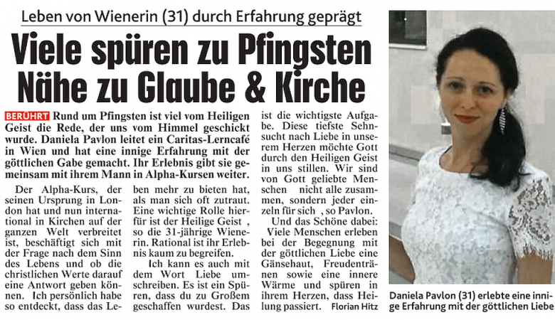 Viele spüren zu Pfingsten Nähe zu Glaube & Kirche